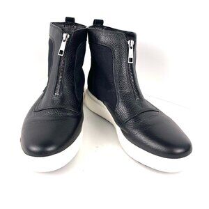 Naturalizer Tisha Womens Zipper Ankle Booties Black Hiking Sneaker Boots 10M